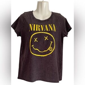 NIRVANA Charcoal Tee with Yellow Logo
2014 vintage